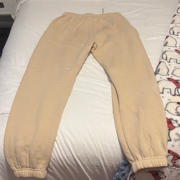 White Fox Beige Sweatpants - Picture 2 of 4